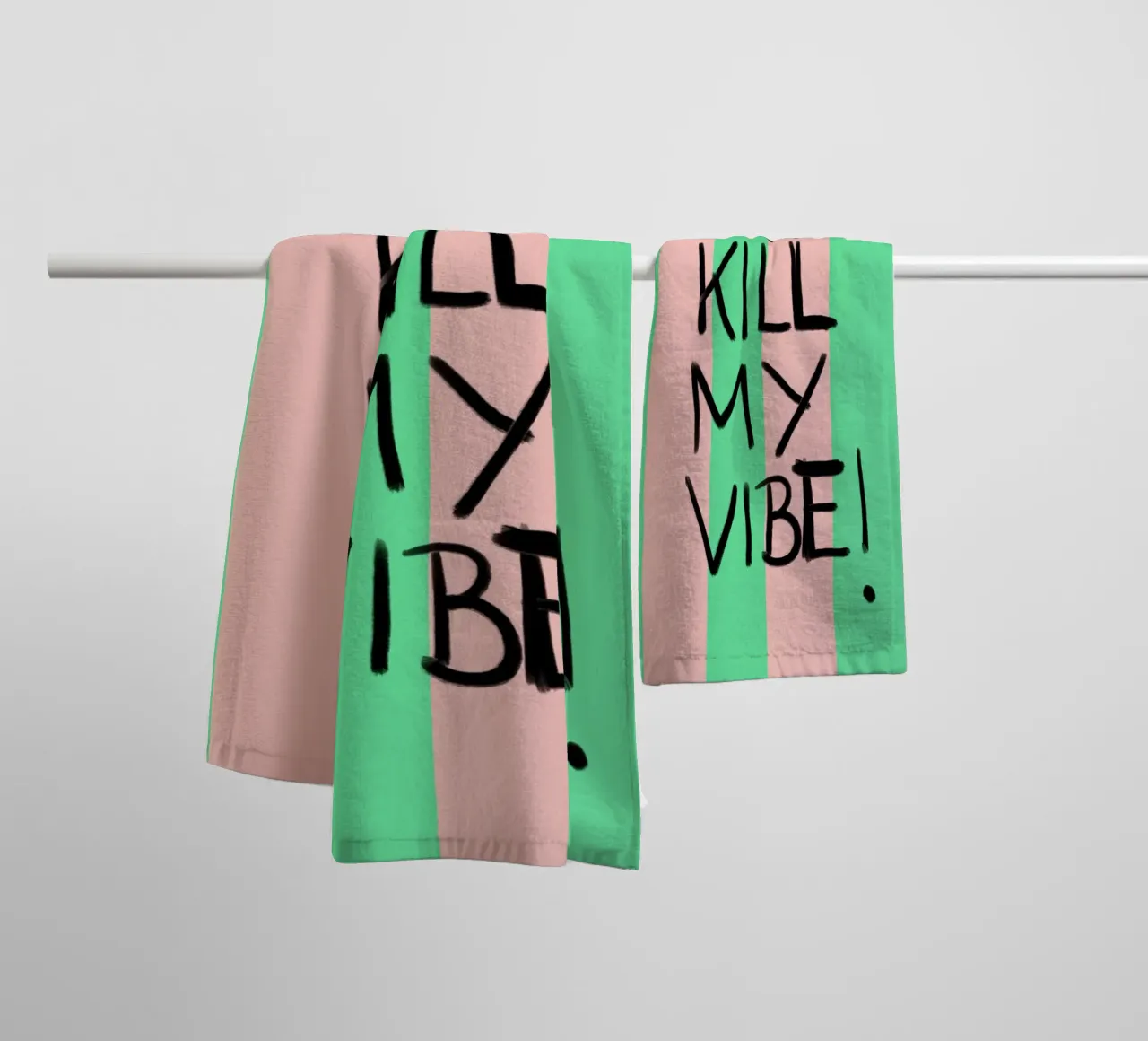 Donut kill me vibe asciugamano da bagno da Hej Ibiza by Ute Arnold