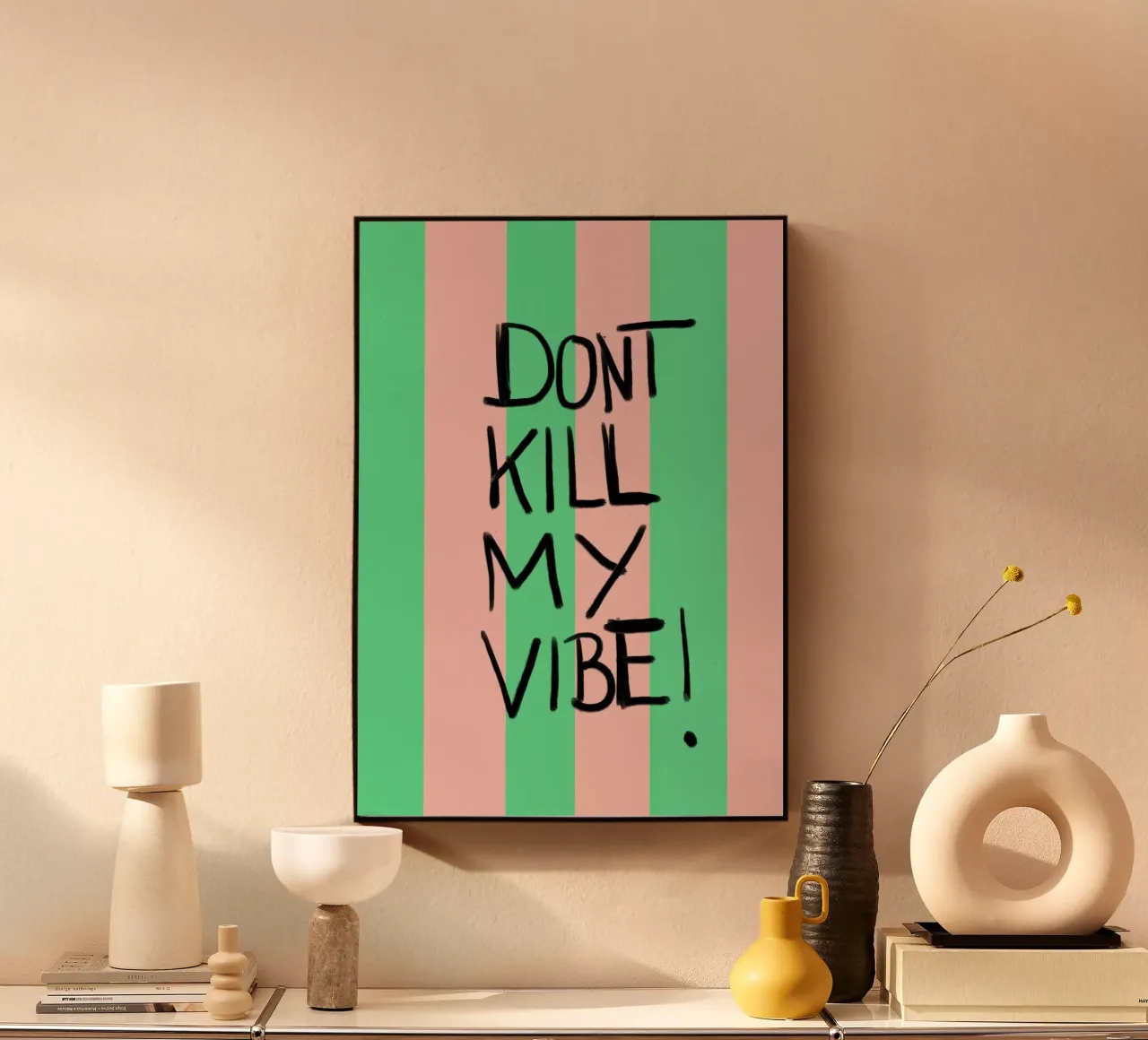 Donut kill me vibe alluminio dibond da Hej Ibiza by Ute Arnold