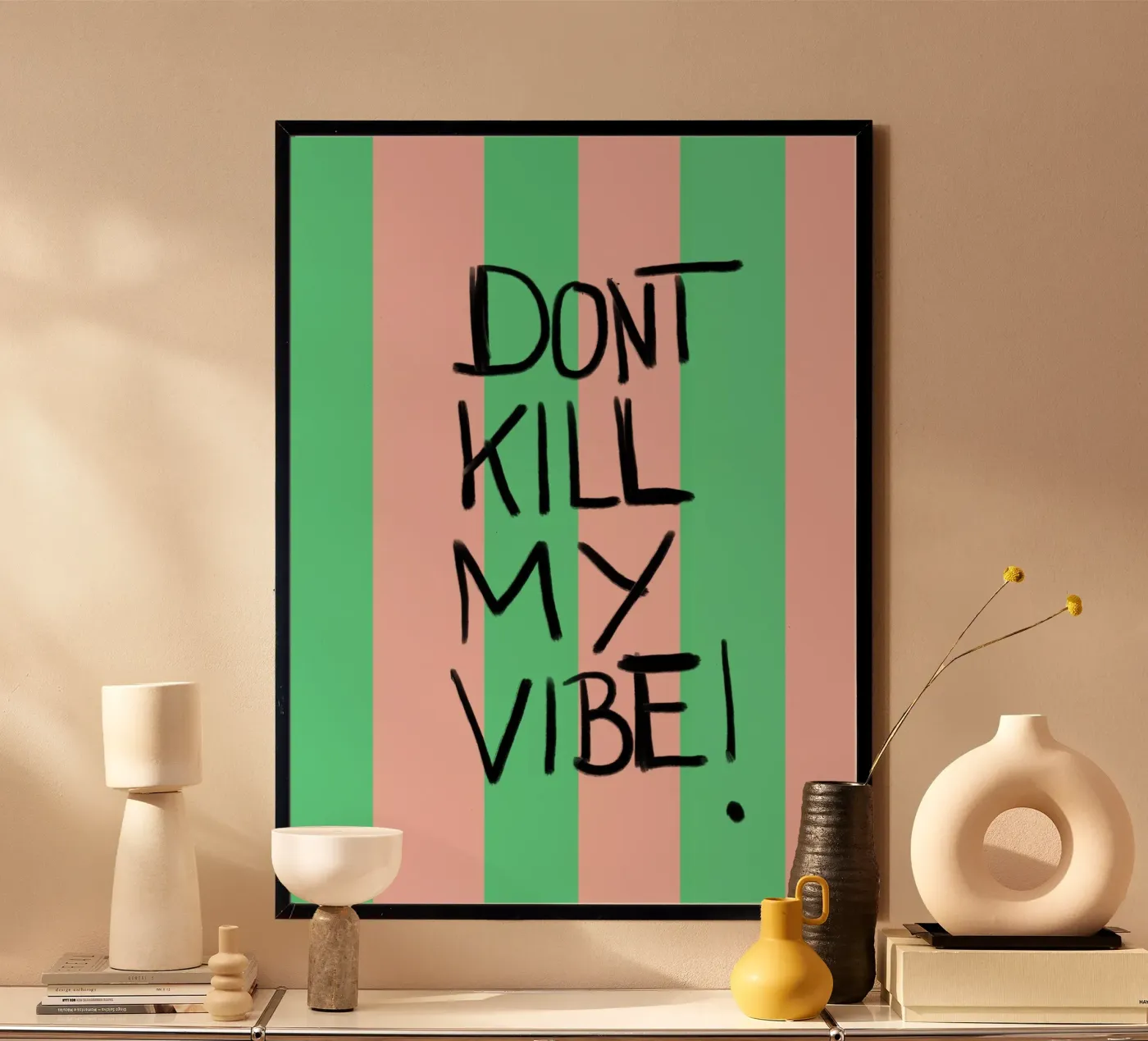 Donut kill me vibe poster da Hej Ibiza by Ute Arnold