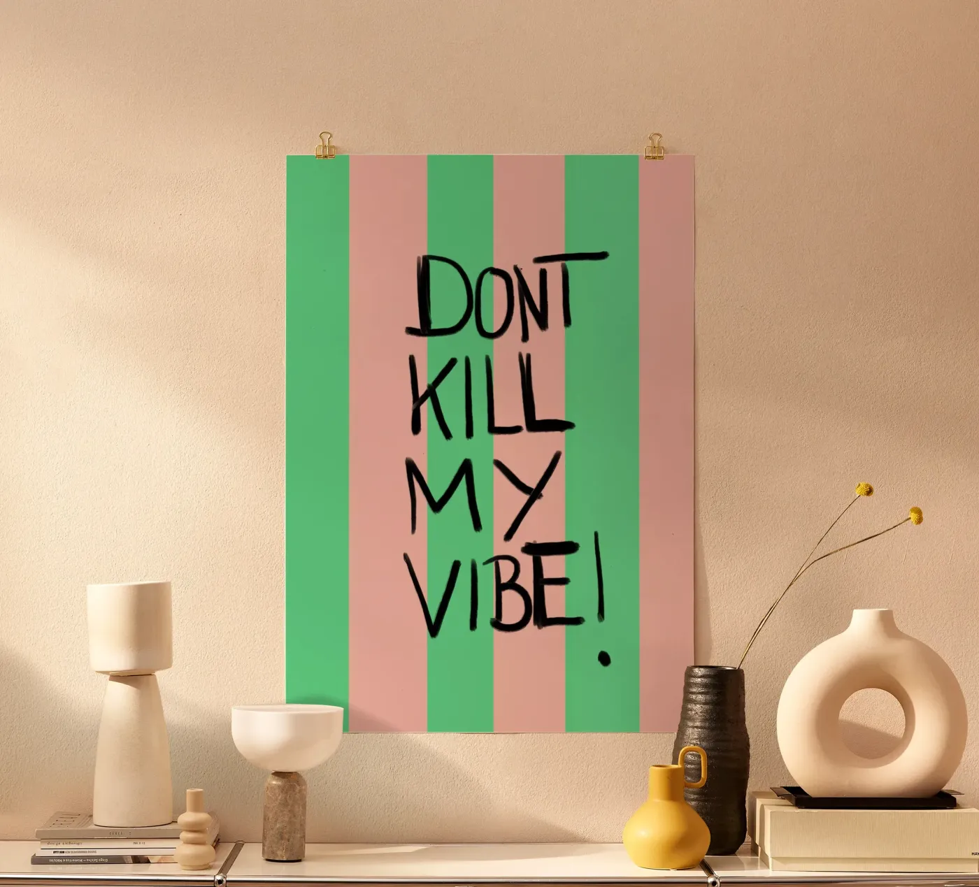Donut kill me vibe poster da Hej Ibiza by Ute Arnold