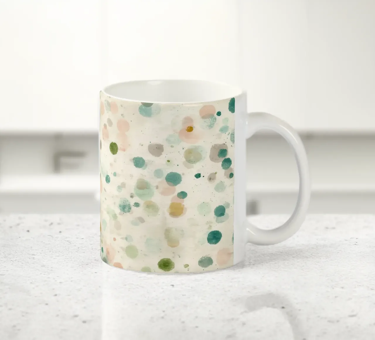 Green Dots No 01 tazza in ceramica da treechild