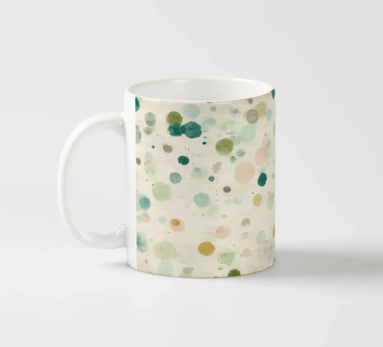 Green Dots No 01 tazza in ceramica da treechild