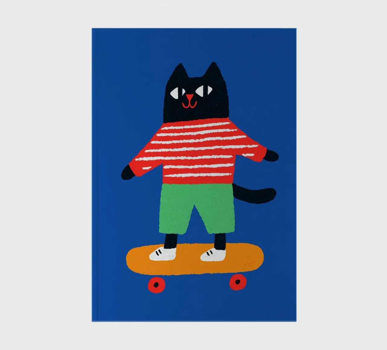 Skating Cat notebook by treechild