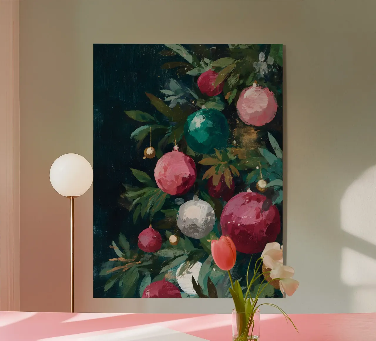 Evergreen Glow Ornaments plexiglass da velvetwinterstudio