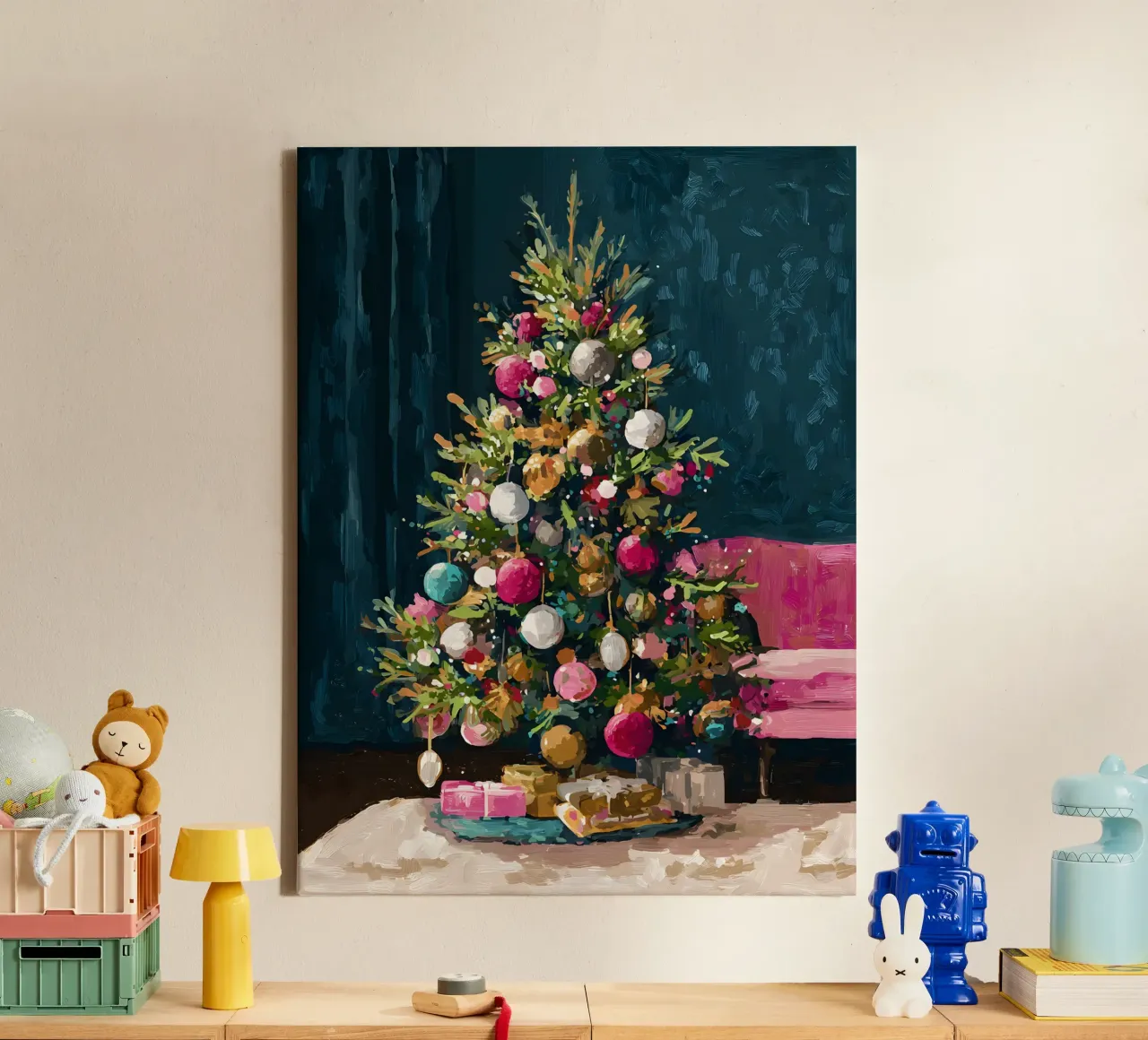 Midnight Tree Glow tela da velvetwinterstudio