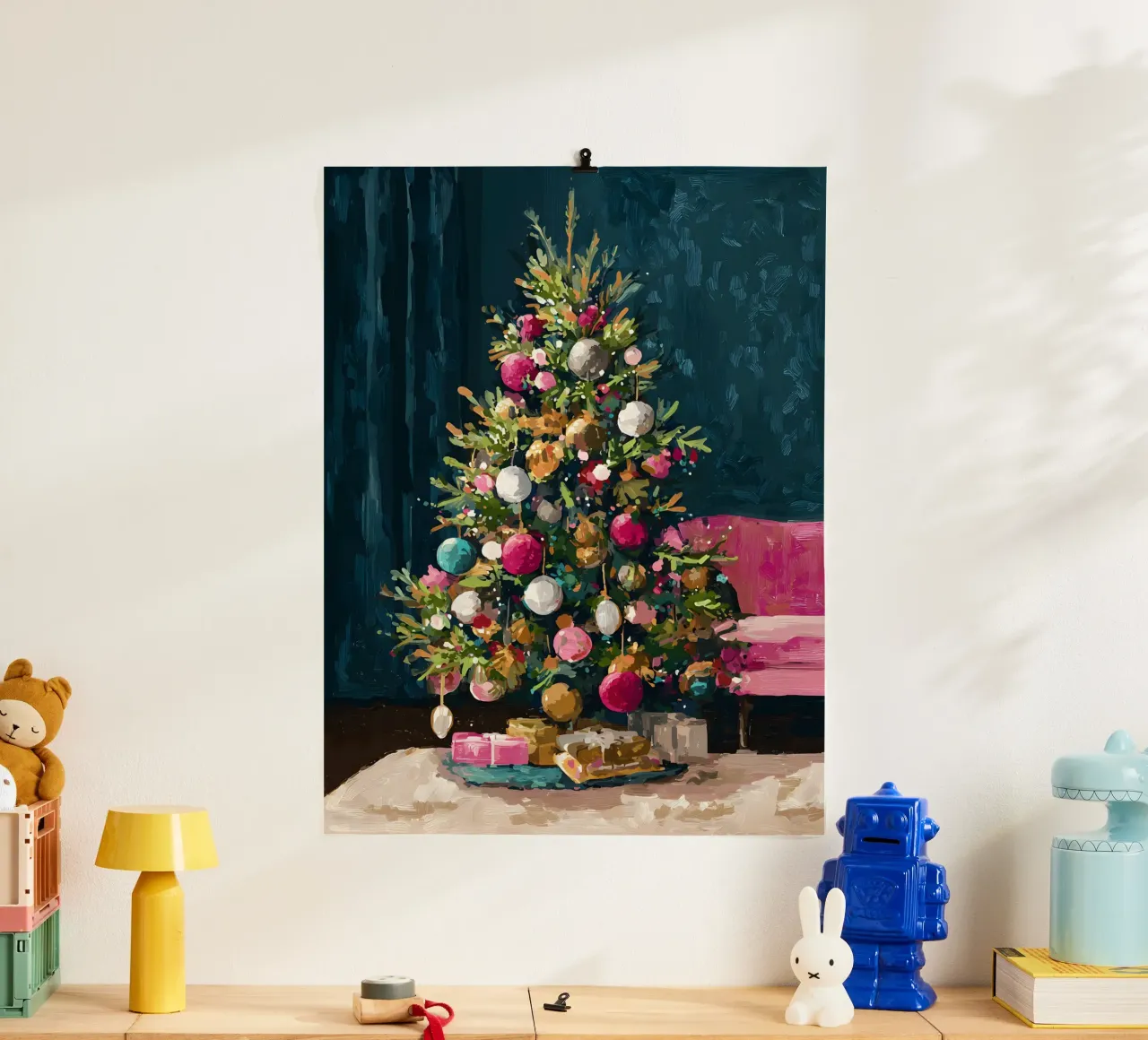 Midnight Tree Glow carta hahnemühle da velvetwinterstudio