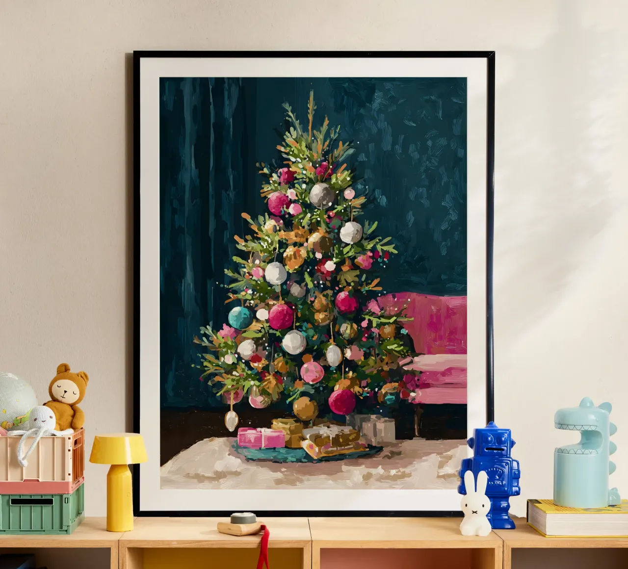 Midnight Tree Glow carta hahnemühle da velvetwinterstudio