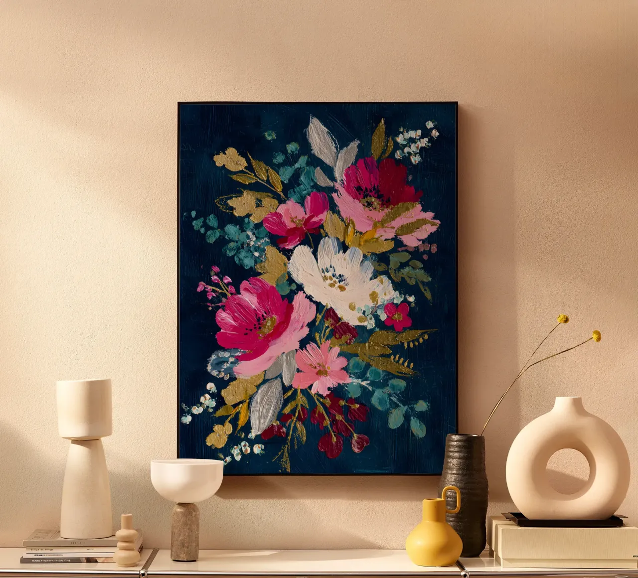 Midnight Winter Bloom plexiglass da velvetstudio