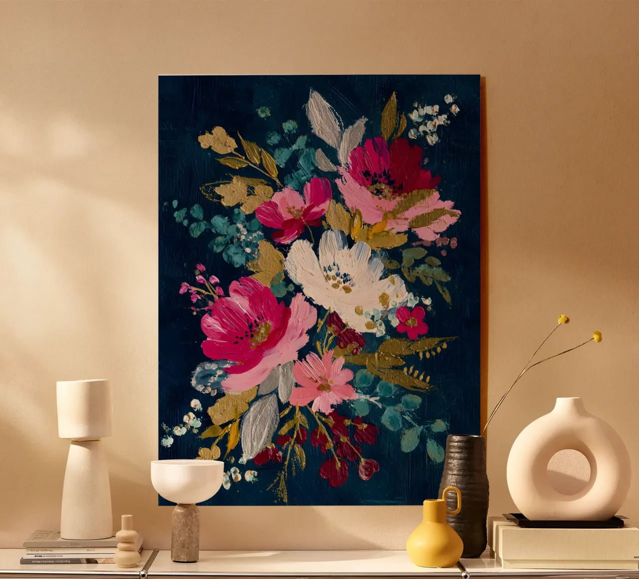 Midnight Winter Bloom plexiglass da velvetstudio