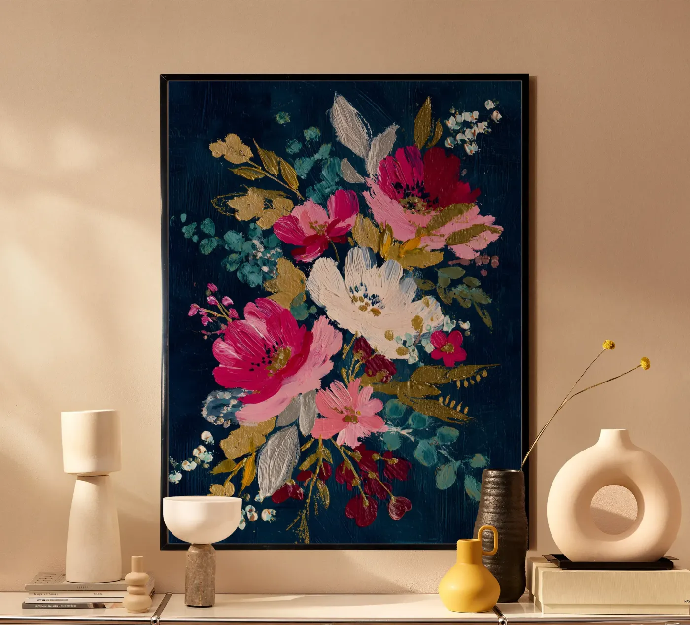 Midnight Winter Bloom poster by velvetstudio