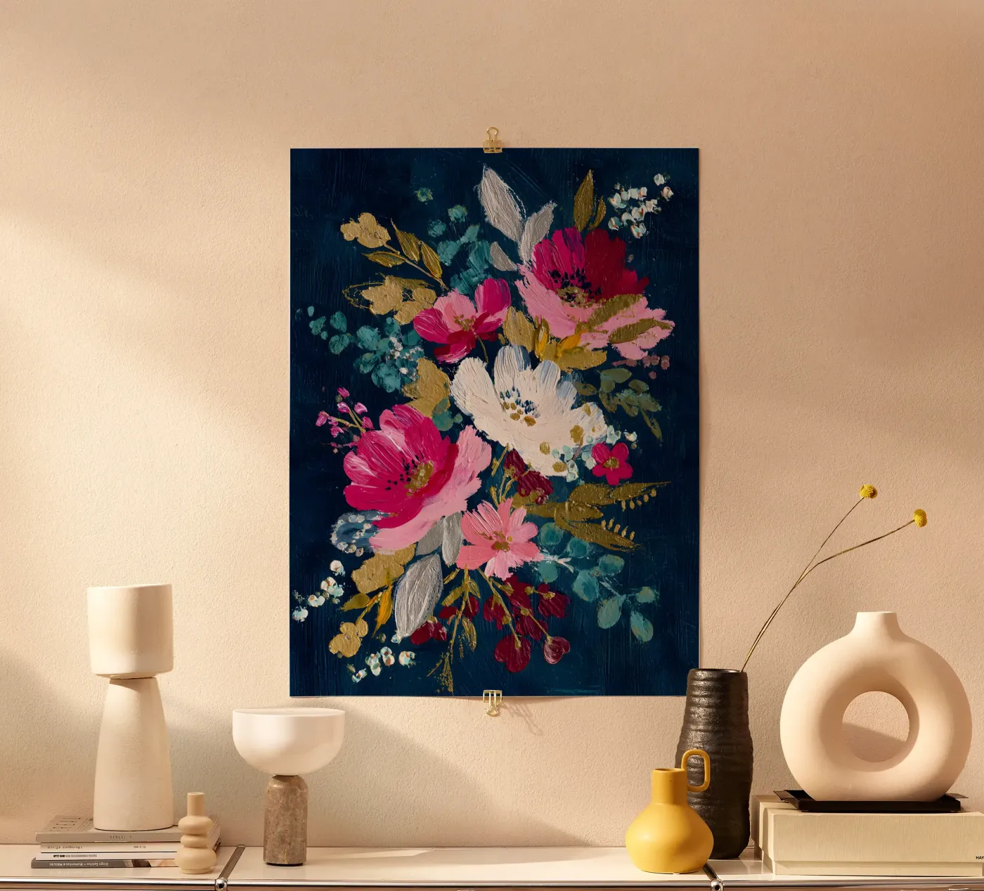 Midnight Winter Bloom poster by velvetstudio