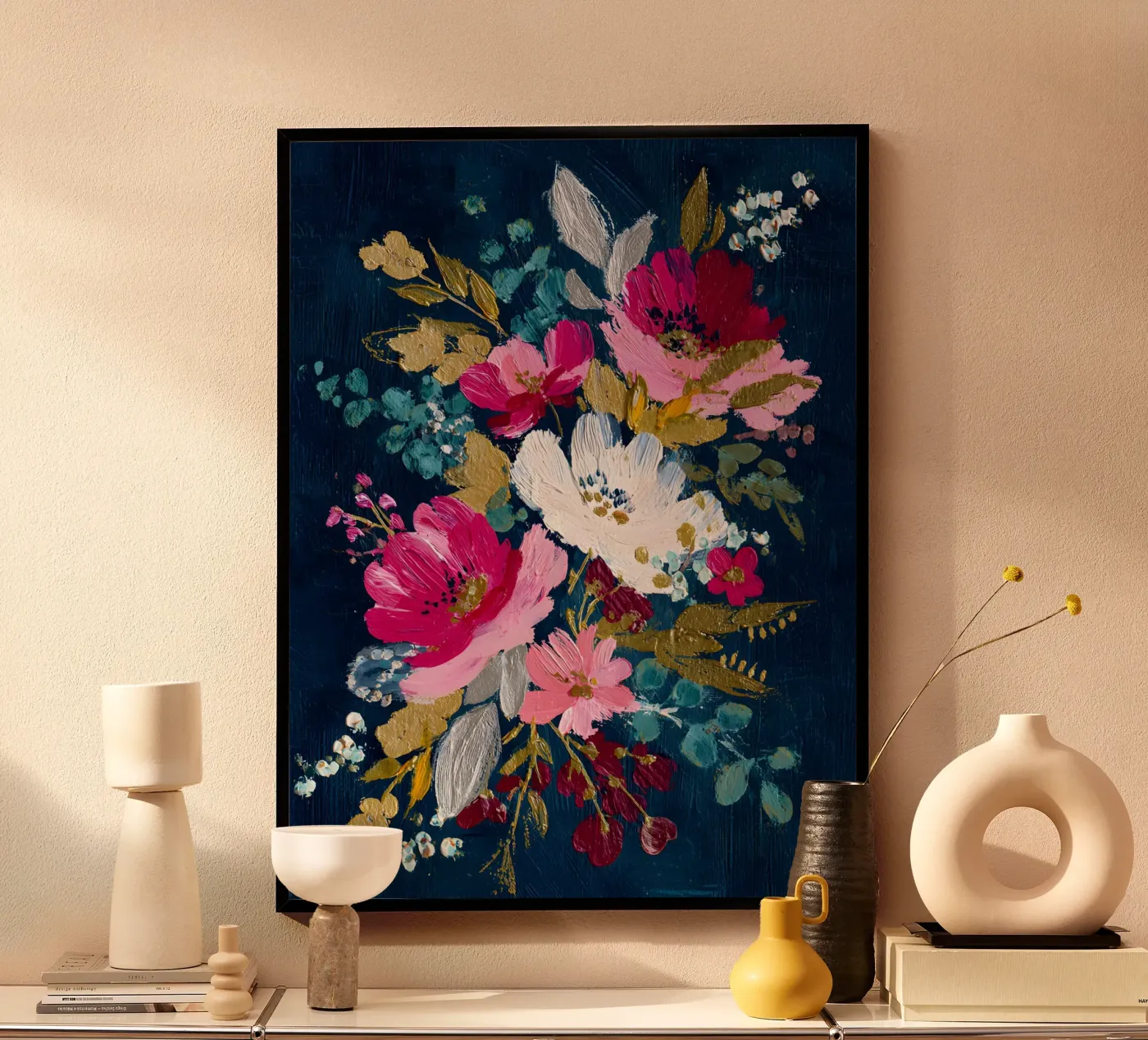 Midnight Winter Bloom poster by velvetstudio