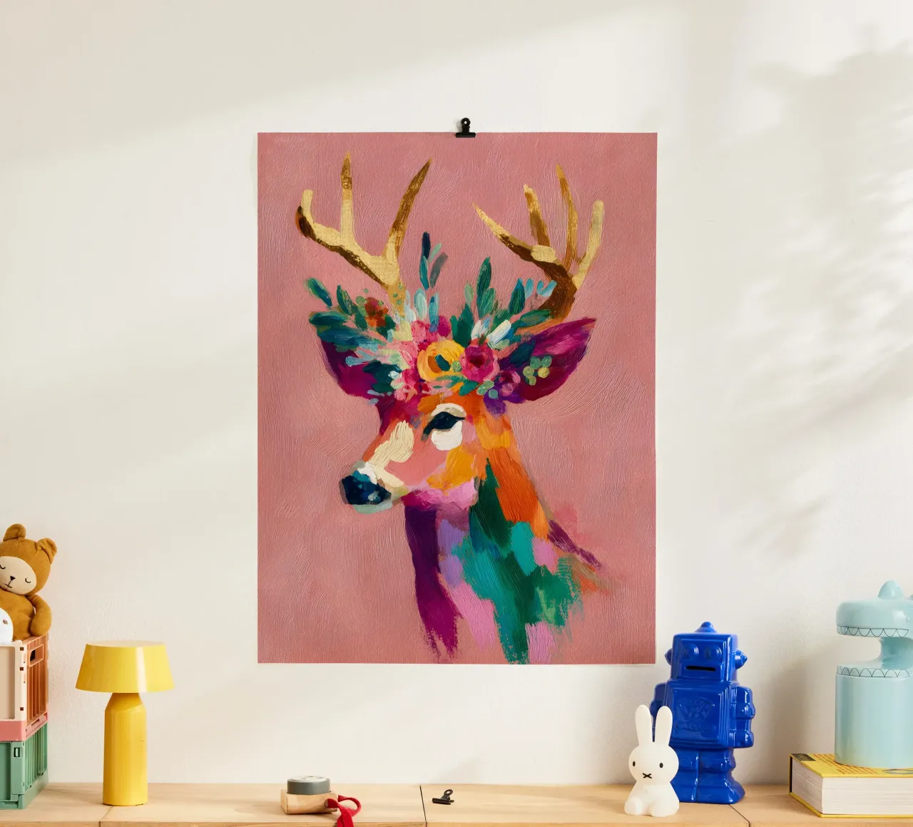 Aurora Reindeer carta hahnemühle da velvetwinterstudio