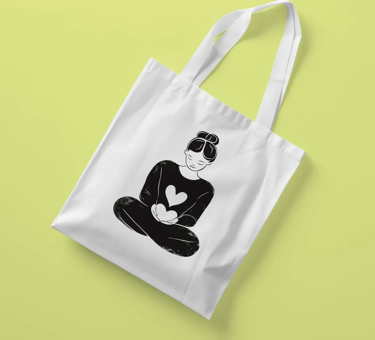 Amore - Il tuo è tutto il mio cuore borsa in juta da Autofocus
