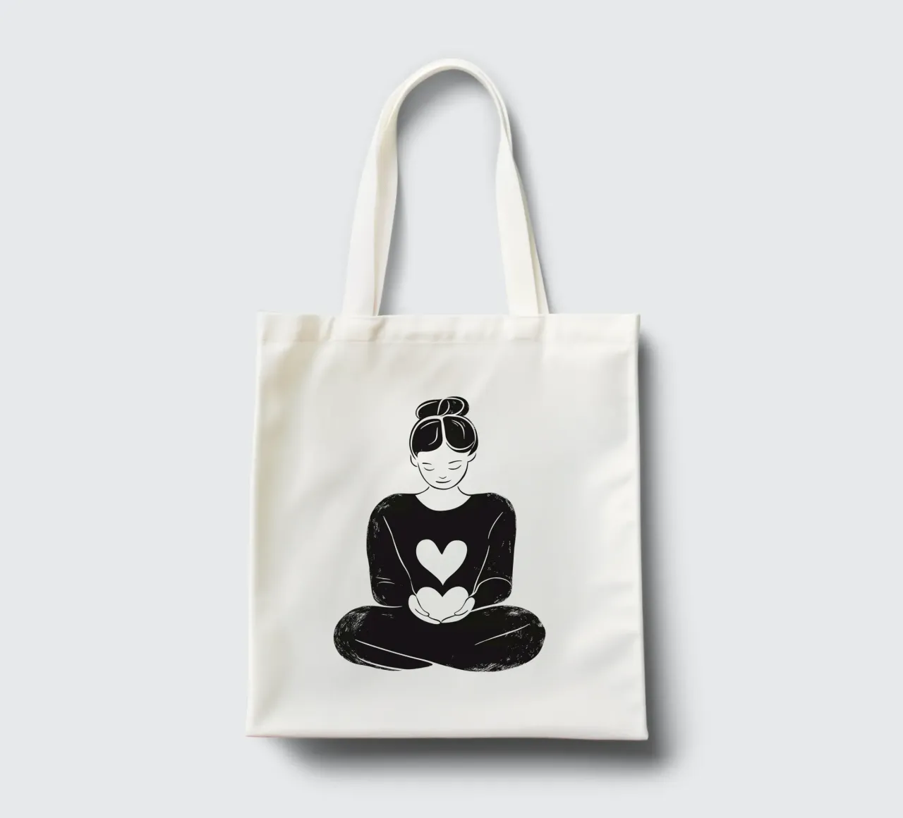 Amore - Il tuo è tutto il mio cuore borsa in juta da Autofocus
