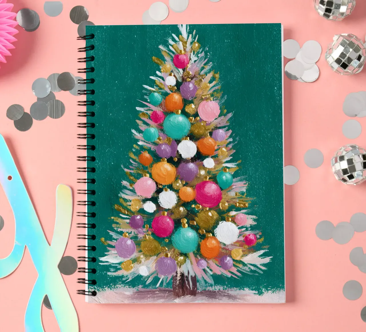 Emerald Glow Tree diario ad anelli da velvetwinterstudio