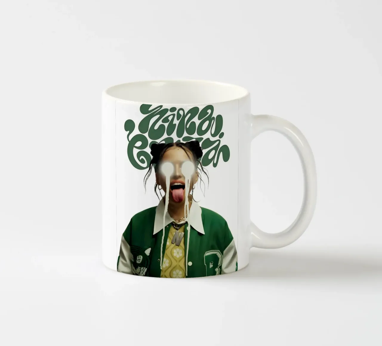 Chuba-Groen V1 keramische mok van Galery Vintage