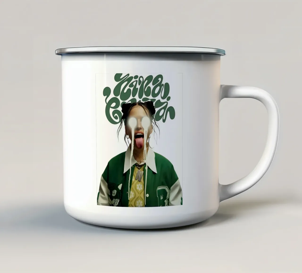 Verde Chuba V1 tazza in smalto da Galery Vintage