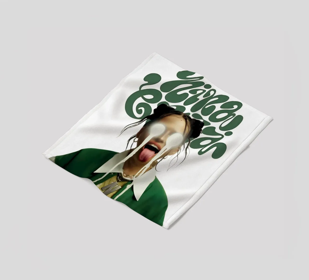 Verde Chuba V1 coperta in pile da Galery Vintage