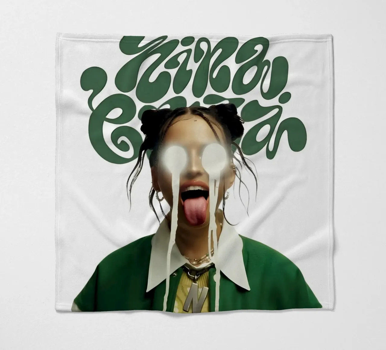 Verde Chuba V1 coperta in pile da Galery Vintage