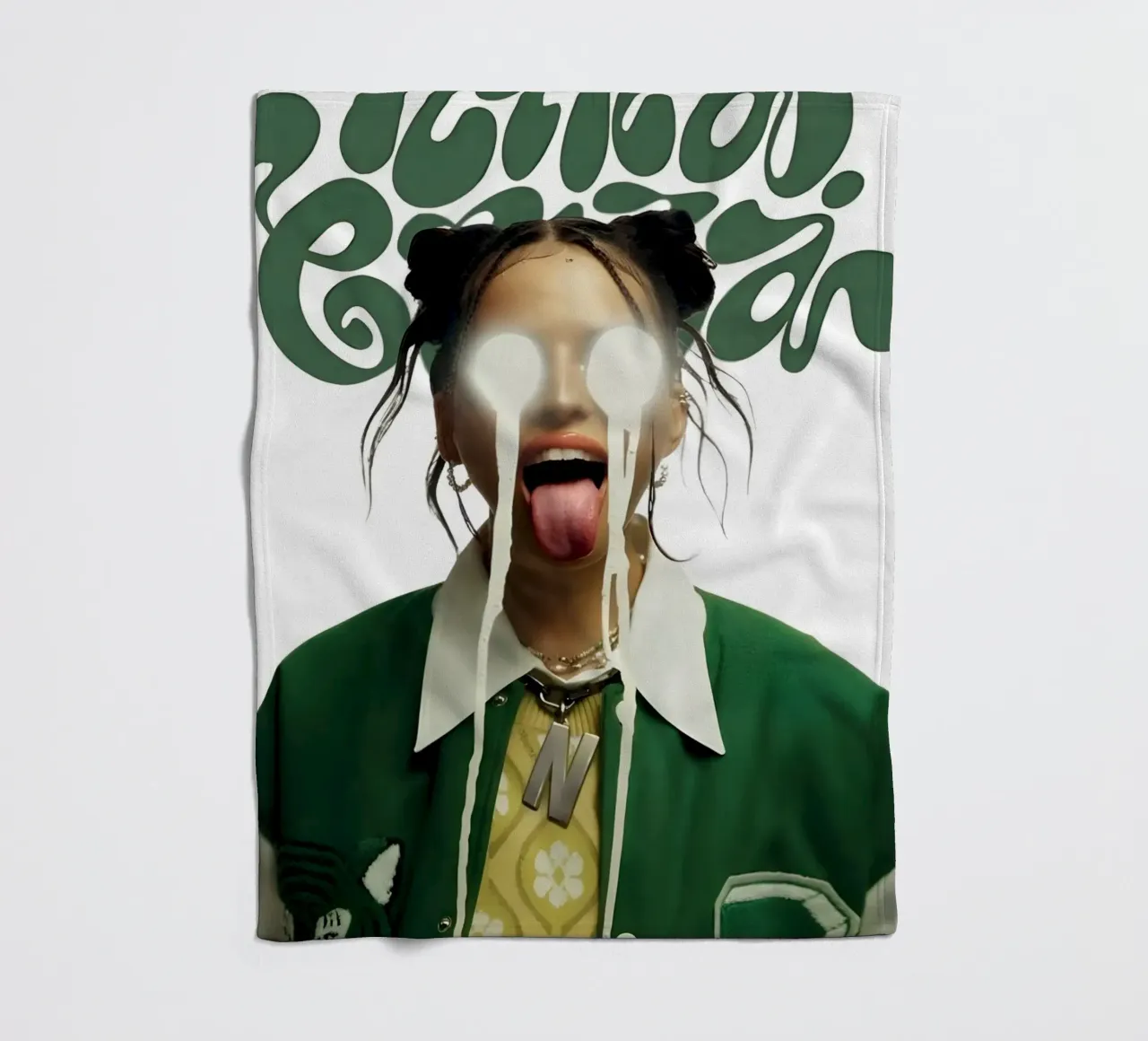 Verde Chuba V1 coperta in pile da Galery Vintage