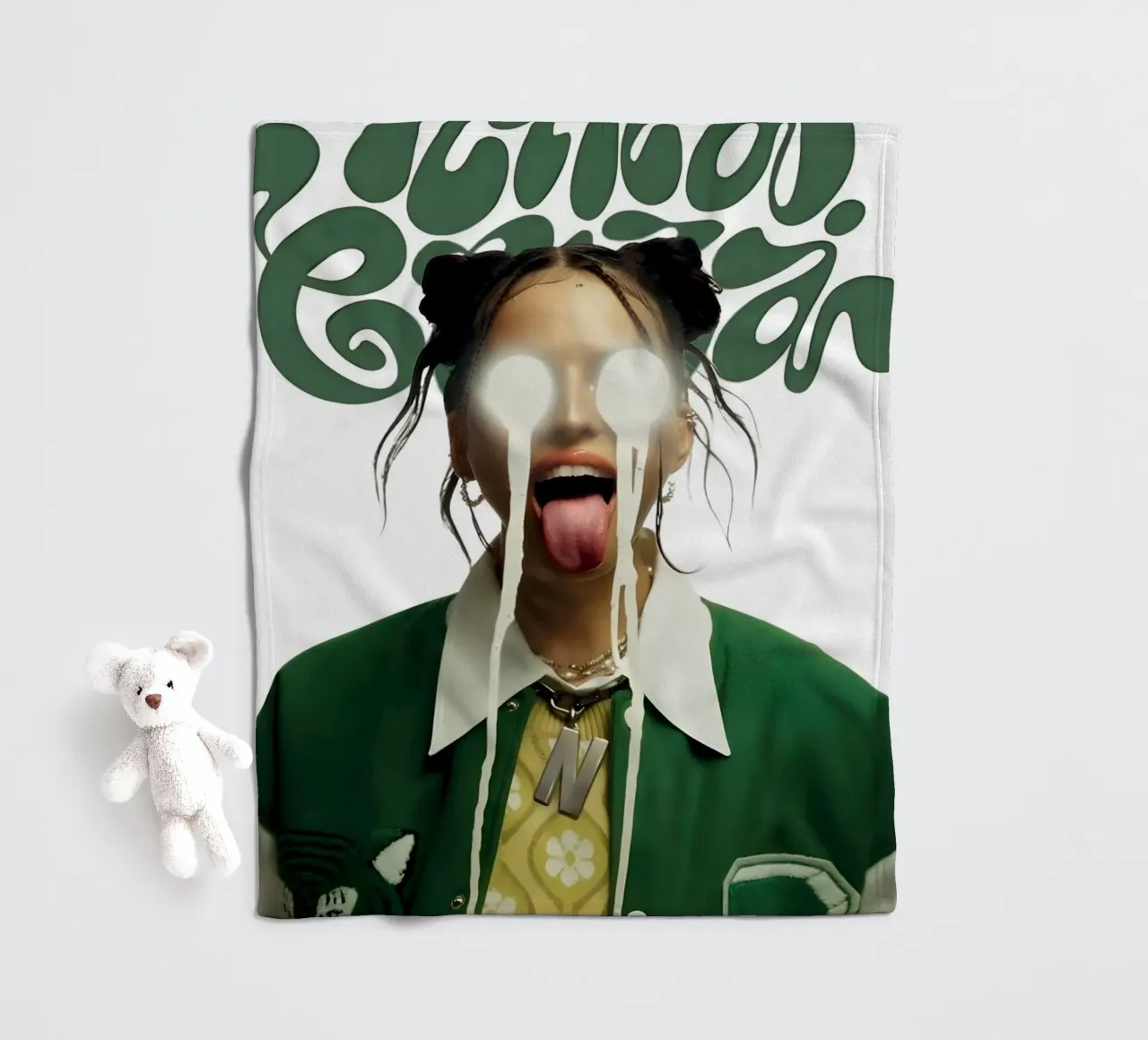 Verde Chuba V1 coperta in pile da Galery Vintage