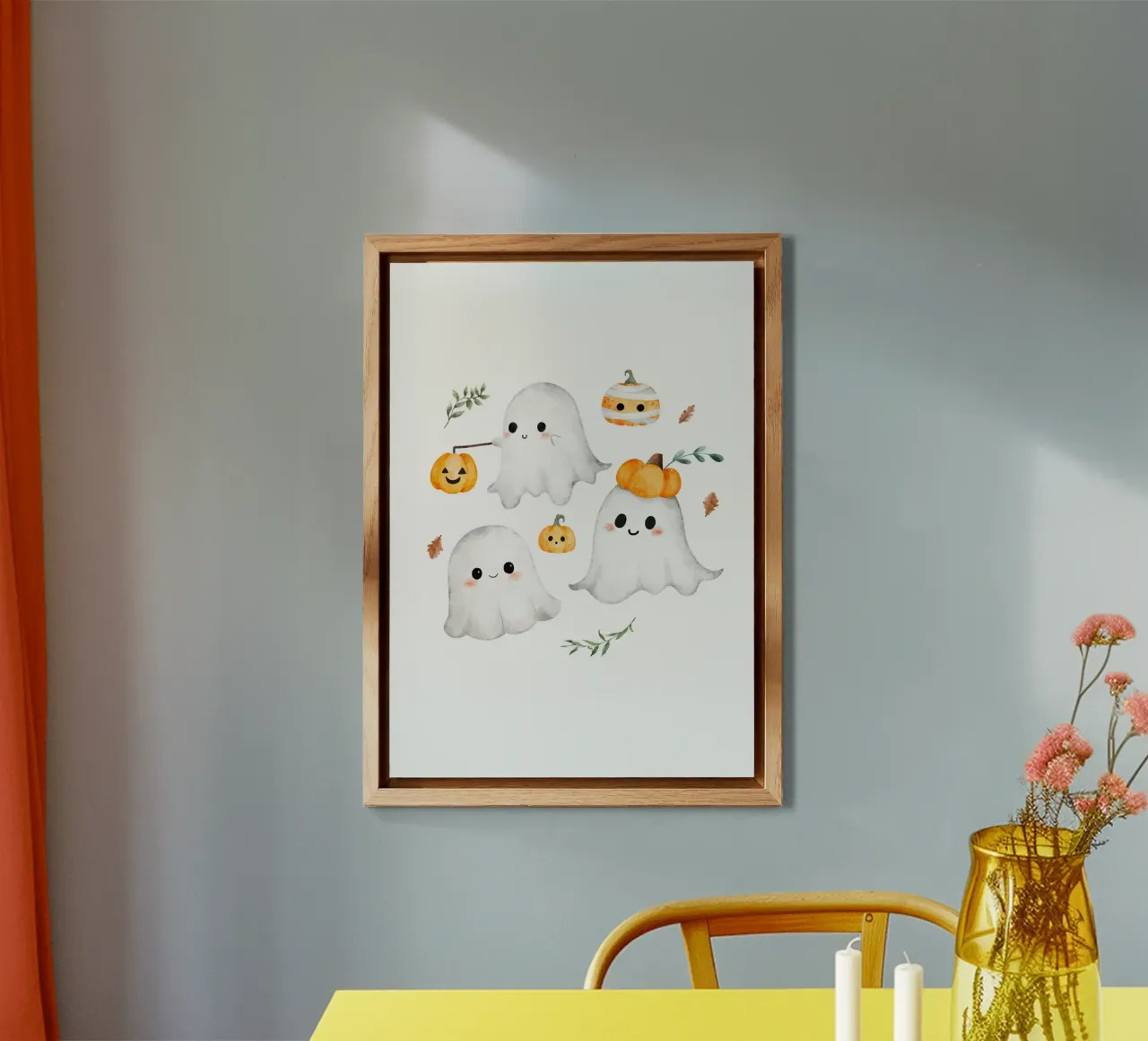 Petits fantômes mignons alluminio dibond da Idées & Création