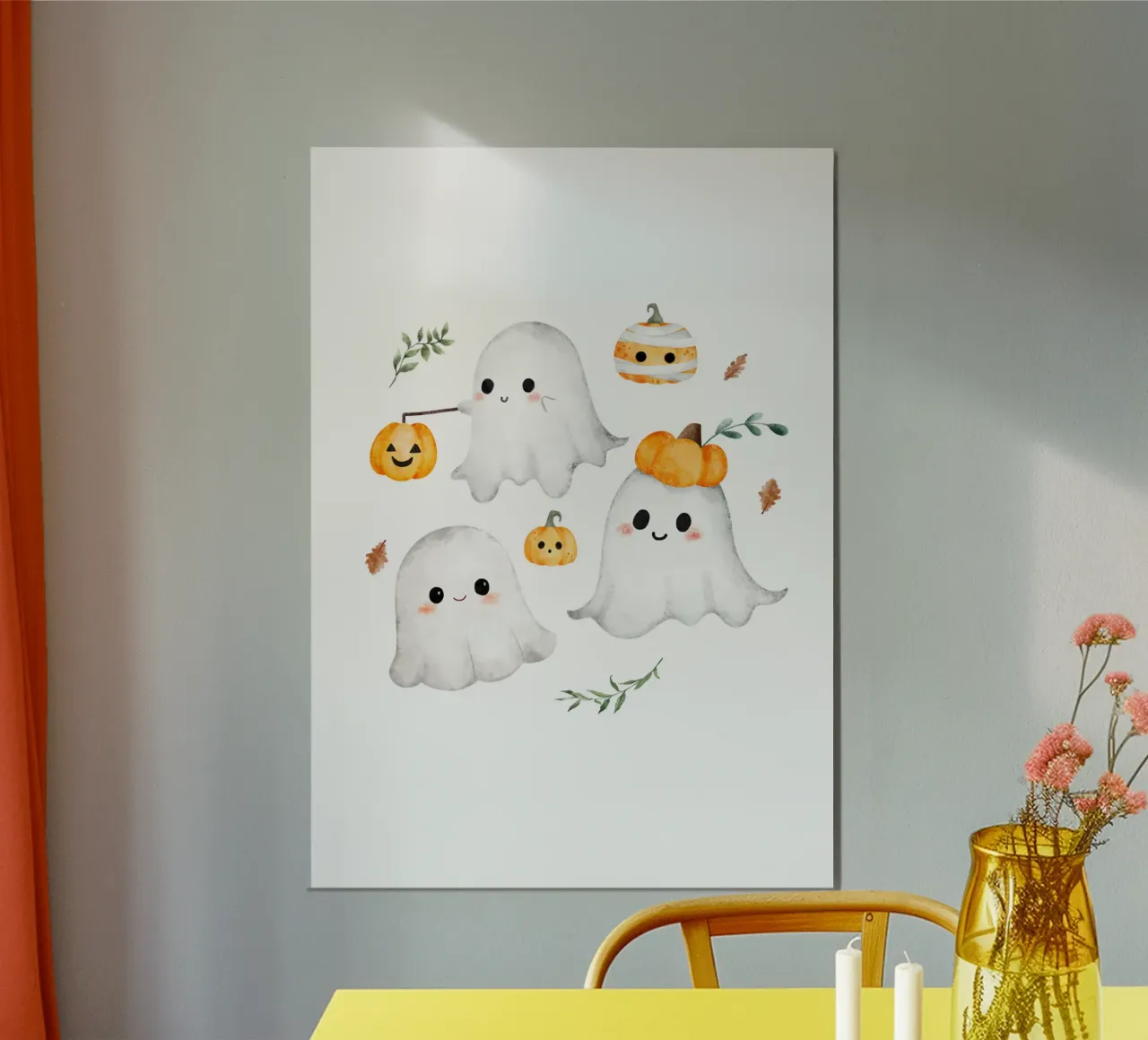 Petits fantômes mignons alluminio dibond da Idées & Création