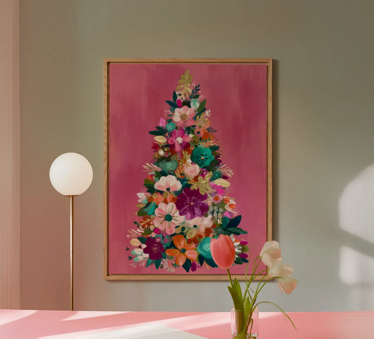 Peony Blush Tree alluminio dibond da velvetwinterstudio