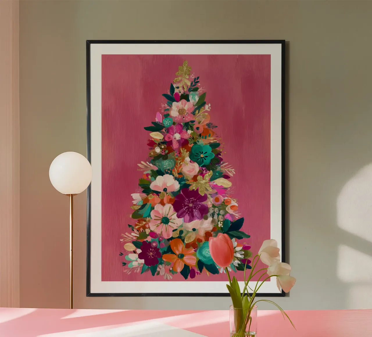 Peony Blush Tree carta hahnemühle da velvetwinterstudio