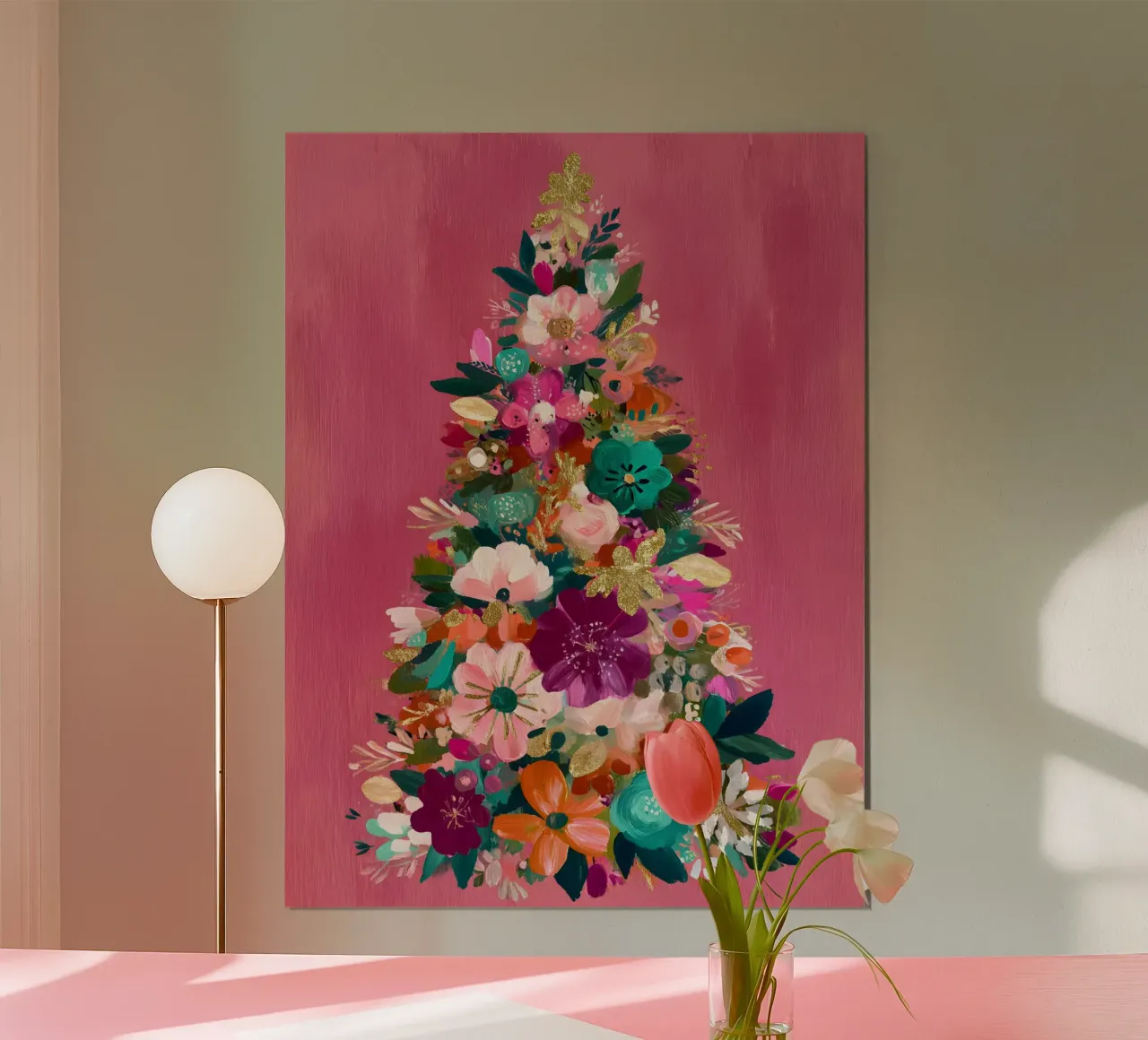 Peony Blush Tree carta hahnemühle da velvetwinterstudio