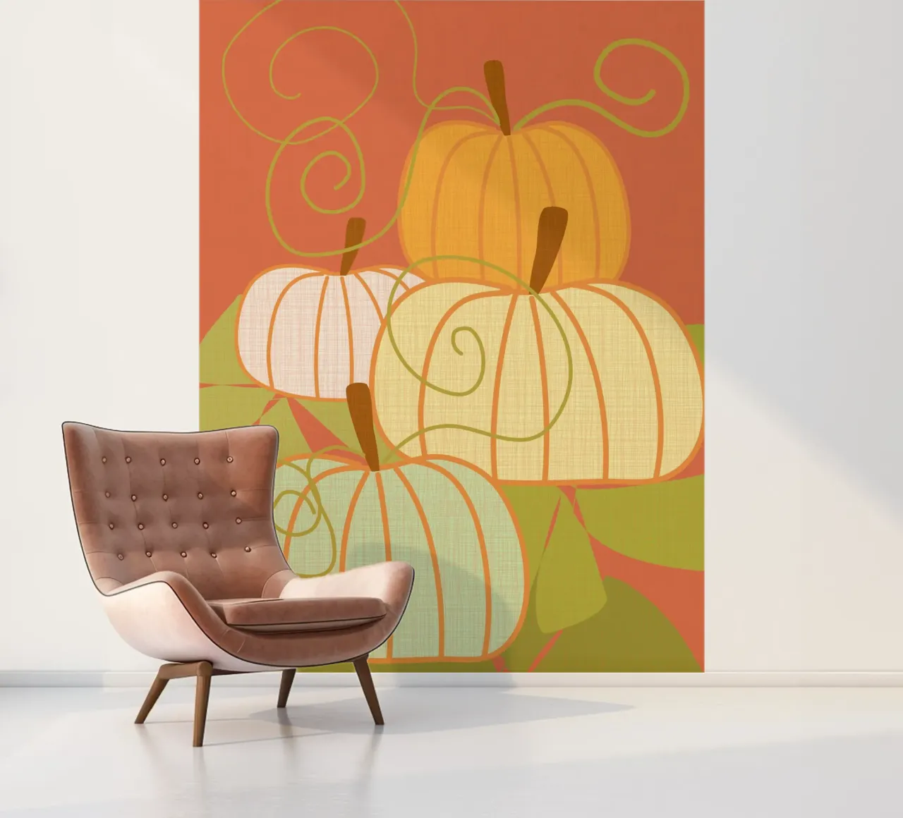 Pumpkins fotobehang van MirimoDesign