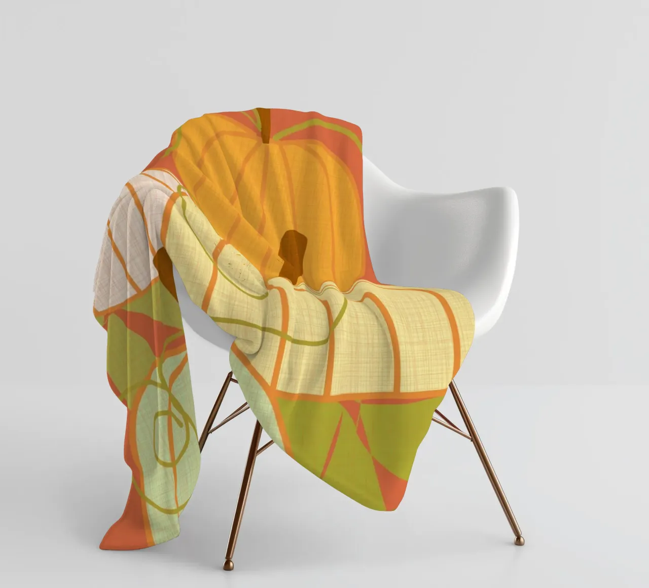 Pumpkins Fleecedecke von MirimoDesign