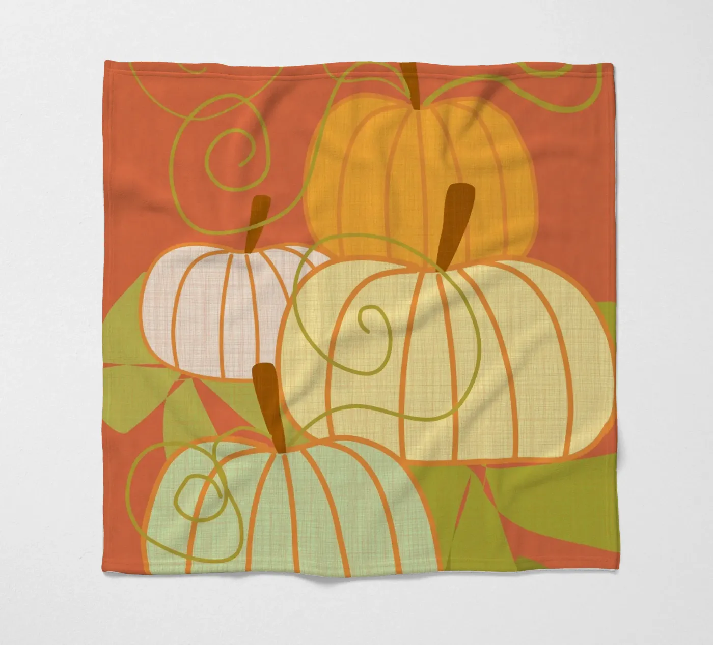 Pumpkins fleecedeken van MirimoDesign