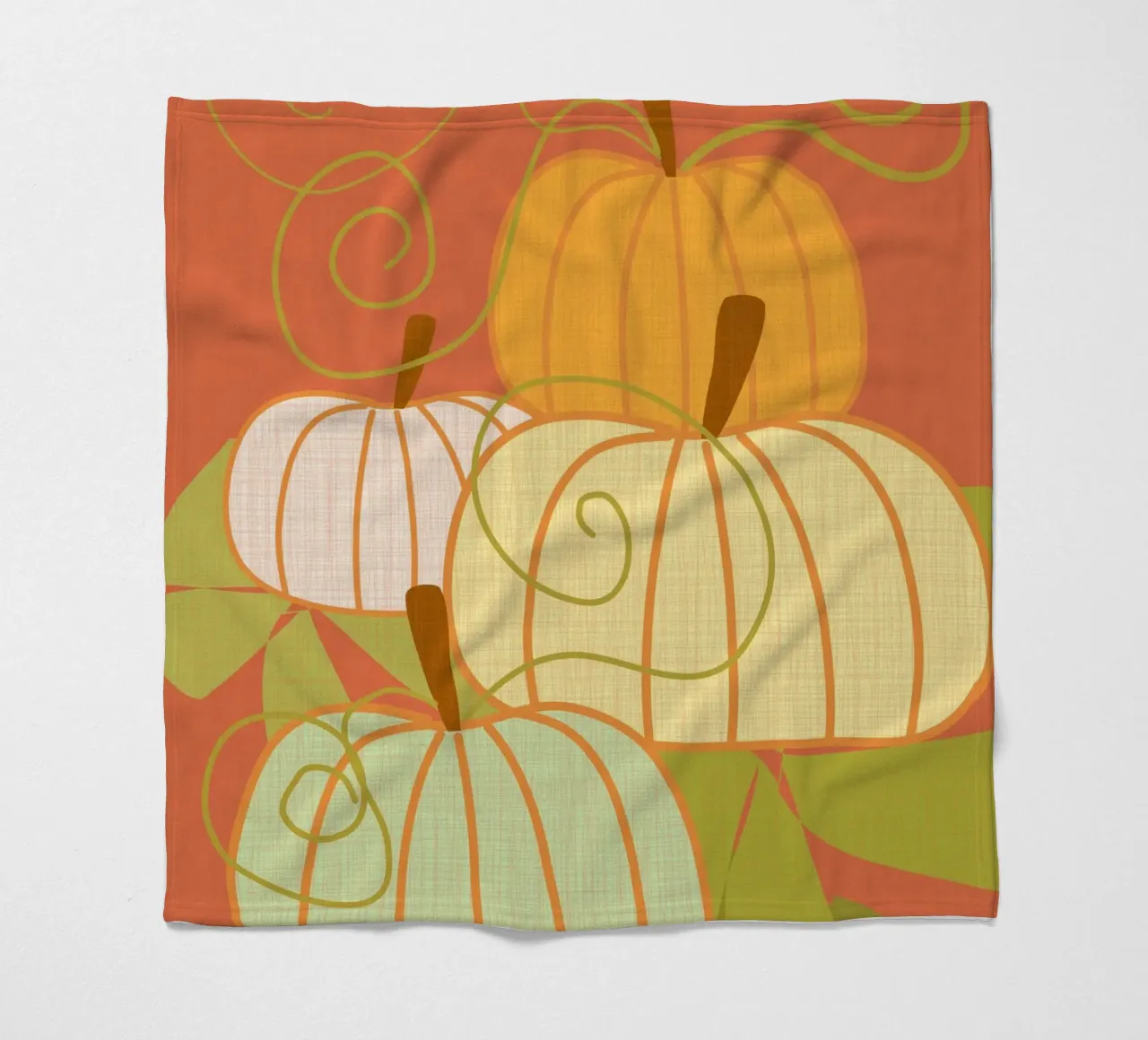 Pumpkins Fleecedecke von MirimoDesign