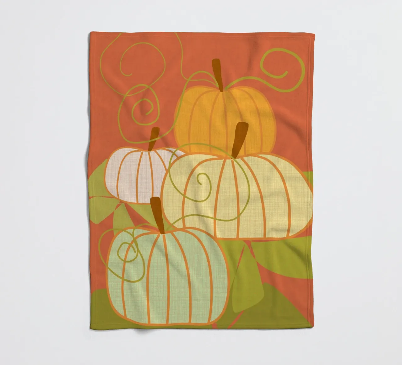 Pumpkins Fleecedecke von MirimoDesign