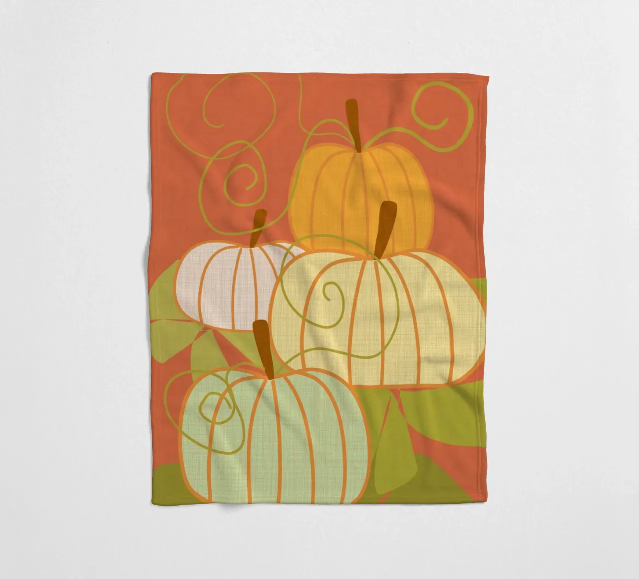 Pumpkins Fleecedecke von MirimoDesign