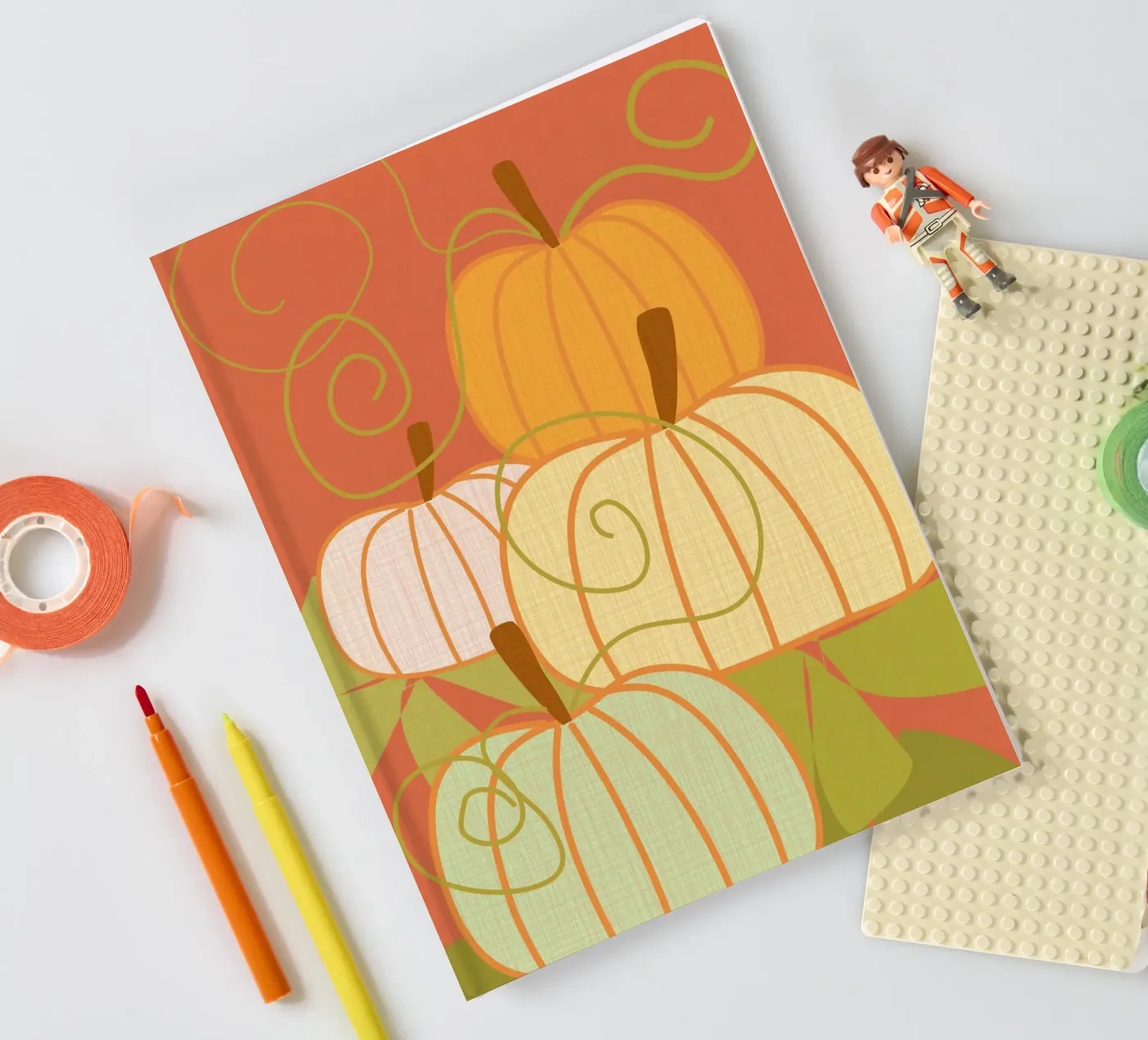 Pumpkins notebook by MirimoDesign