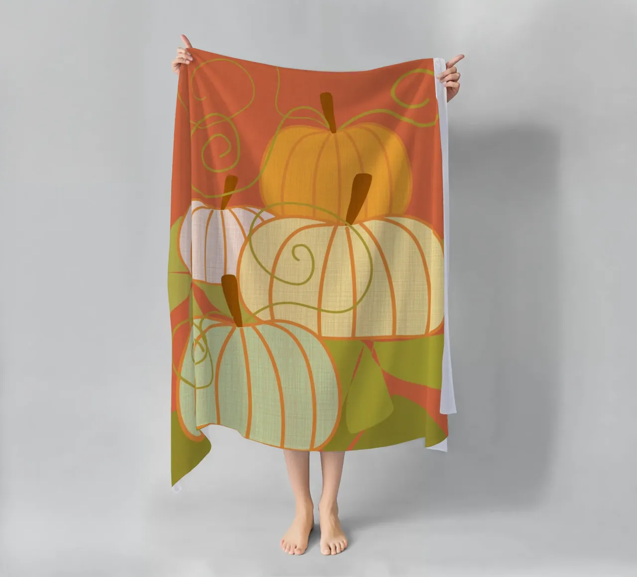 Pumpkins strandhanddoek van MirimoDesign