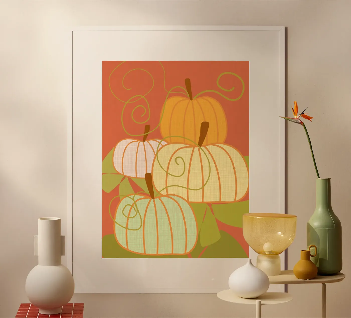 Pumpkins poster by MirimoDesign