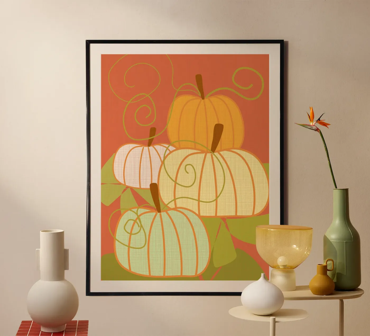 Pumpkins poster by MirimoDesign