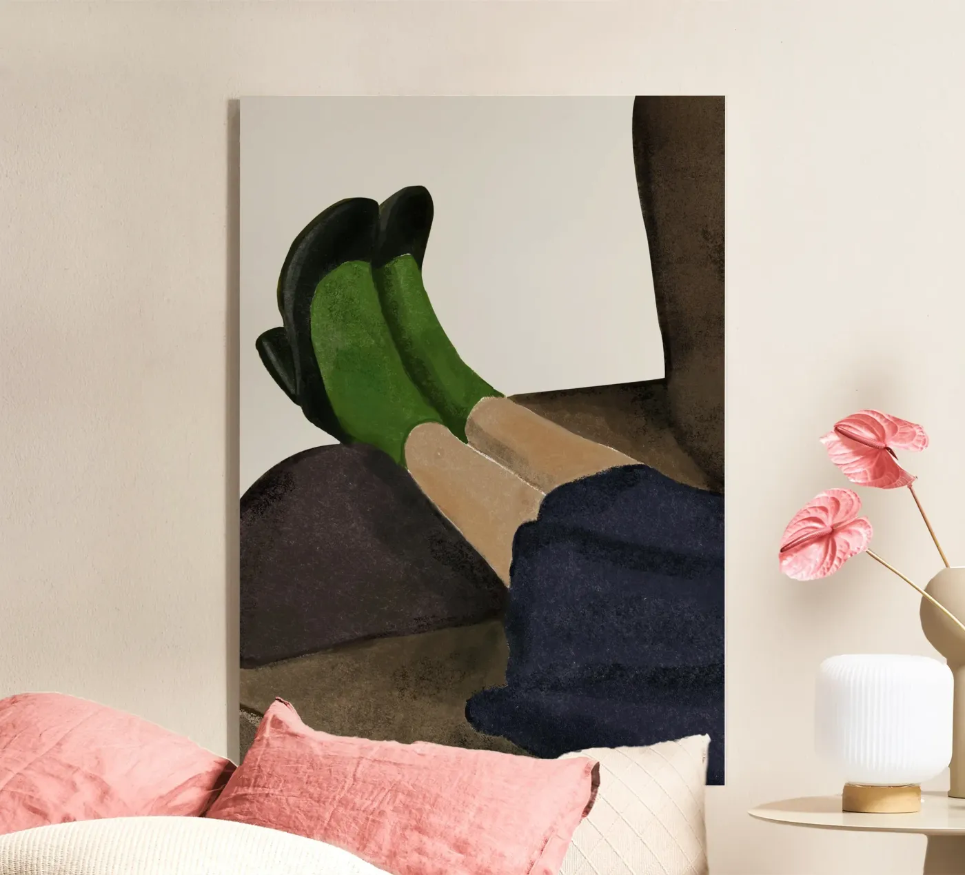 Füsse hoch acryl van XOXO Arte