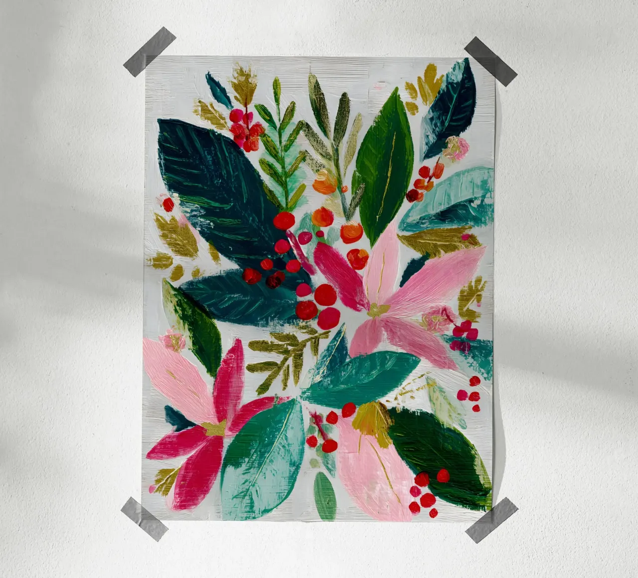 Holly Garden Joy carta hahnemühle da velvetwinterstudio