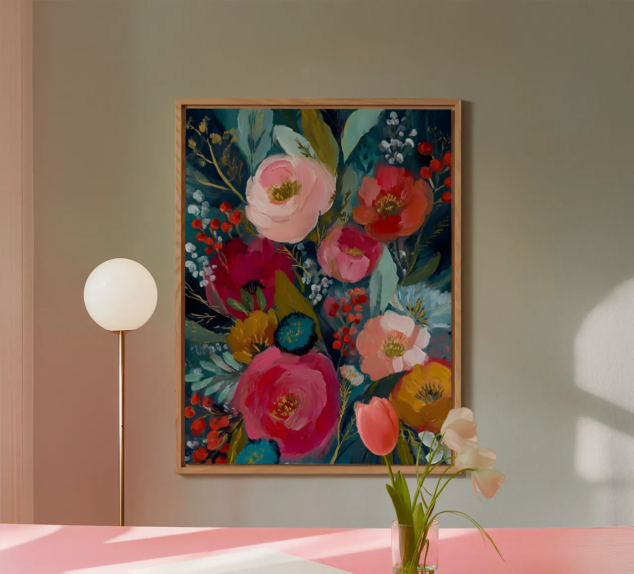 Peony Winter Song alluminio dibond da velvetwinterstudio