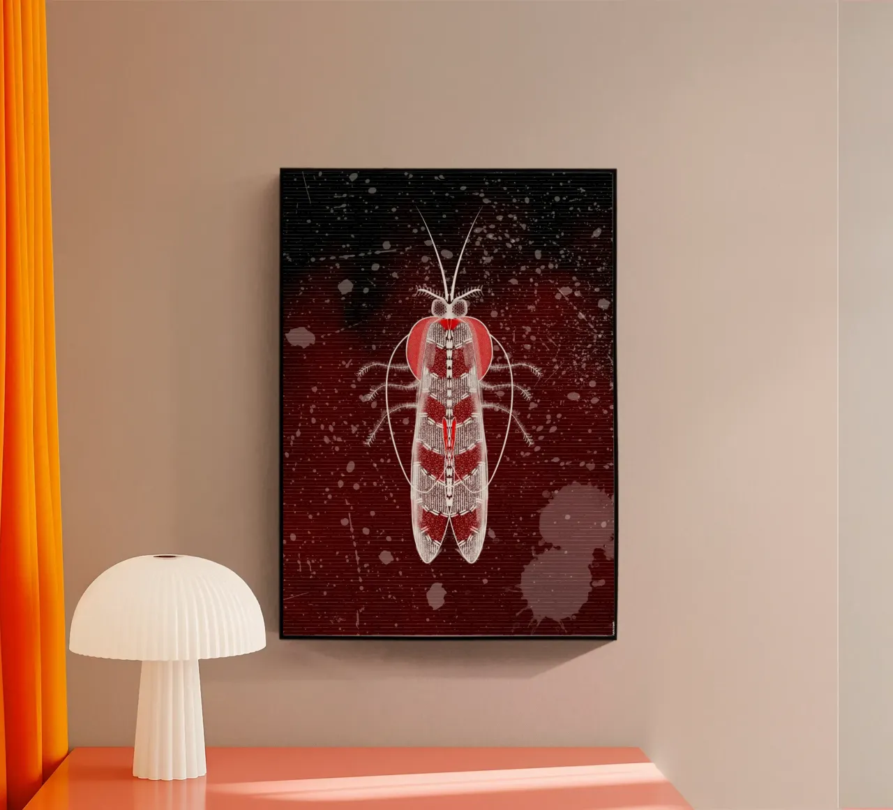 Moth in red plexiglass da RAAKMA STUDIO