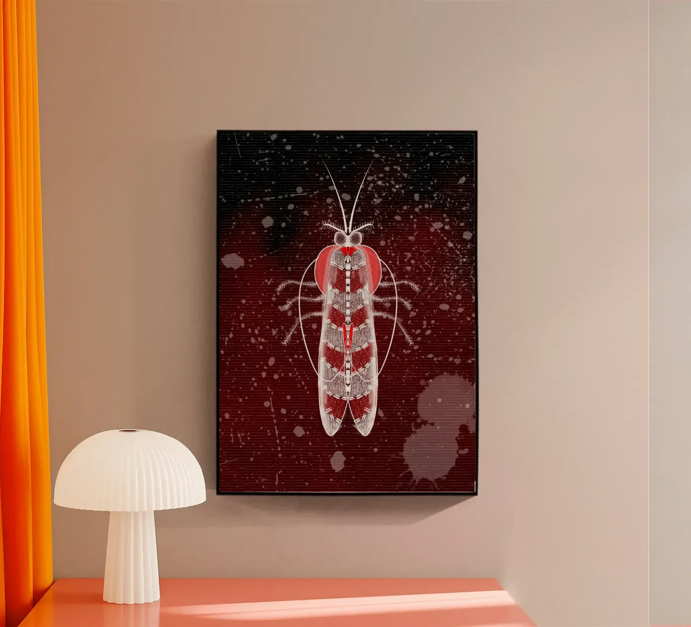 Moth in red plexiglas de RAAKMA STUDIO