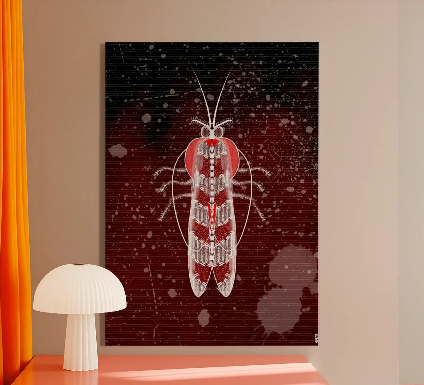 Moth in red plexiglas de RAAKMA STUDIO