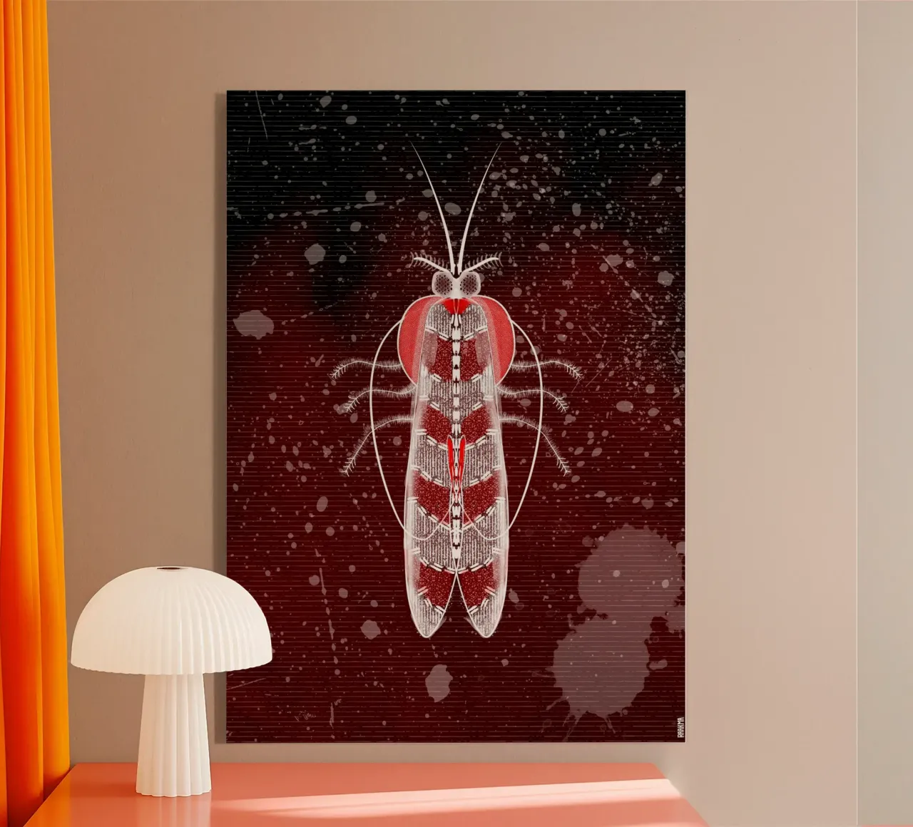 Moth in red plexiglass da RAAKMA STUDIO