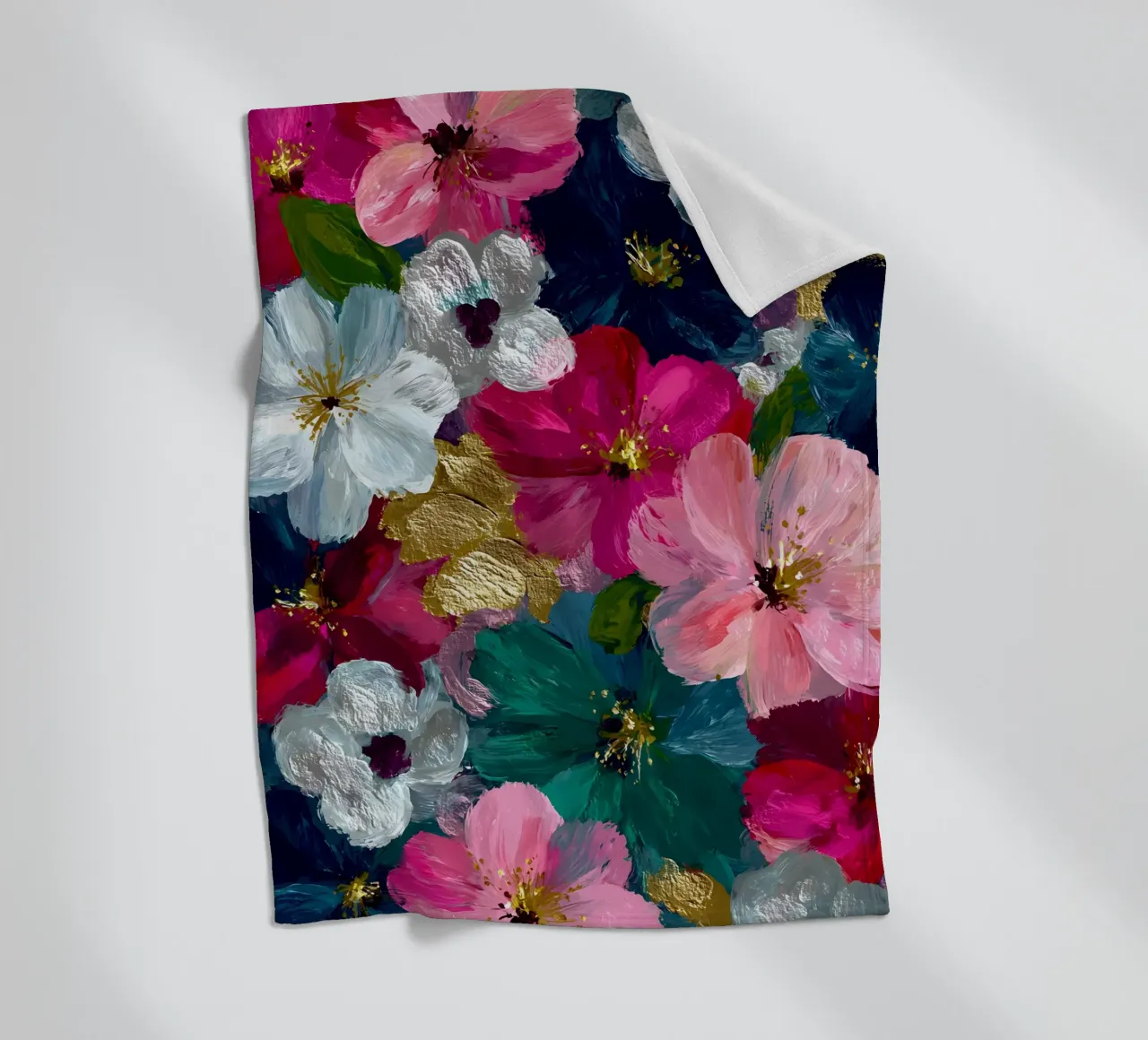 Botanical Frost coperta in pile da velvetwinterstudio