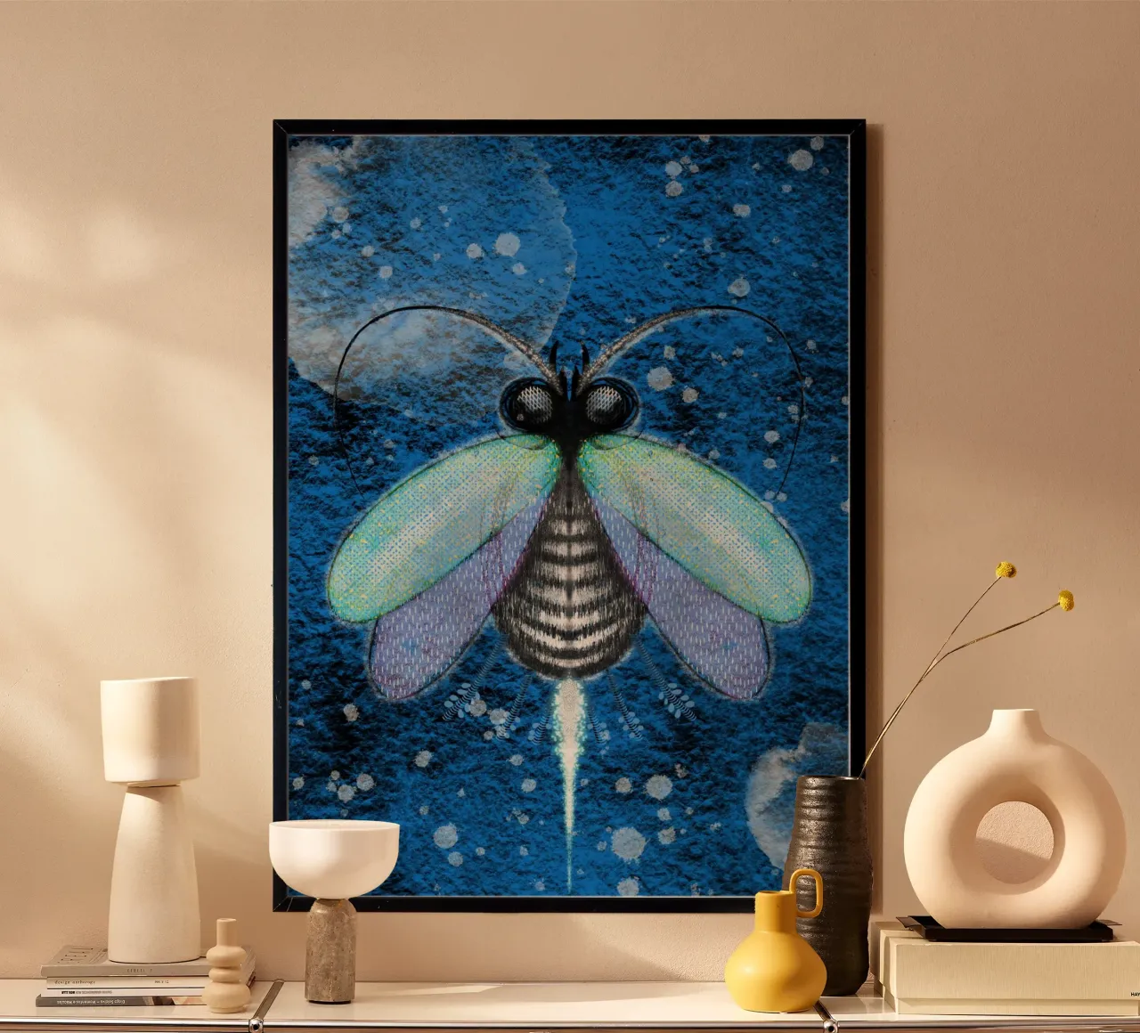 Blue moth poster da RAAKMA STUDIO